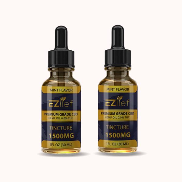 1500mg Mint Tincture twin pack